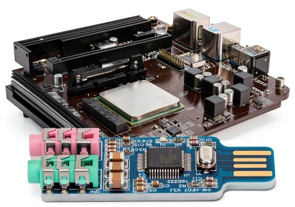 YWBL-WH USB Sound Card Audio Adapter with Mic-6