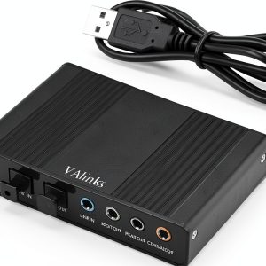 VAlinks USB 6 Channel External Sound Card for PC Laptop-0