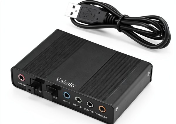 VAlinks USB 6 Channel External Sound Card for PC Laptop-0