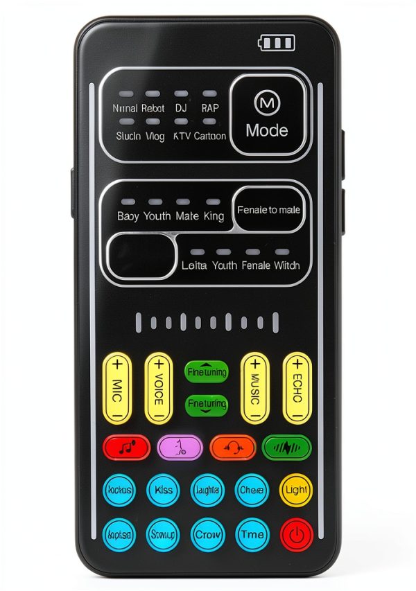 Asixxsix External Sound Card Portable Voice Changer-0
