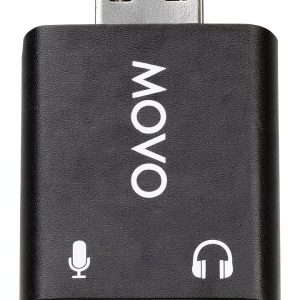Movo USB Sound Card Adapter for TRRS Microphones-0
