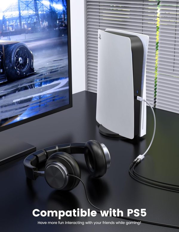 USB‑C Sound Card MOSWAG Dual 3.5mm Nylon Splitter-4