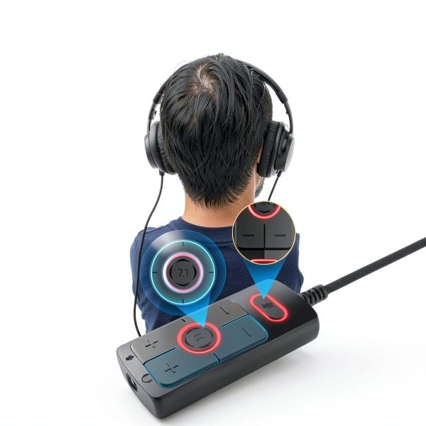 1Mii External Sound Card Virtual 7.1 USB-1