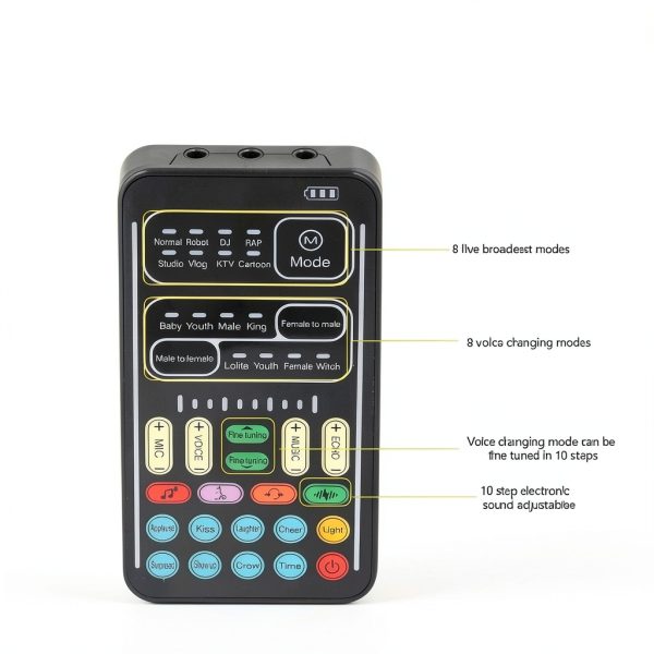 Voice Changer Dpofirs Handheld 8 Sound Effects-3