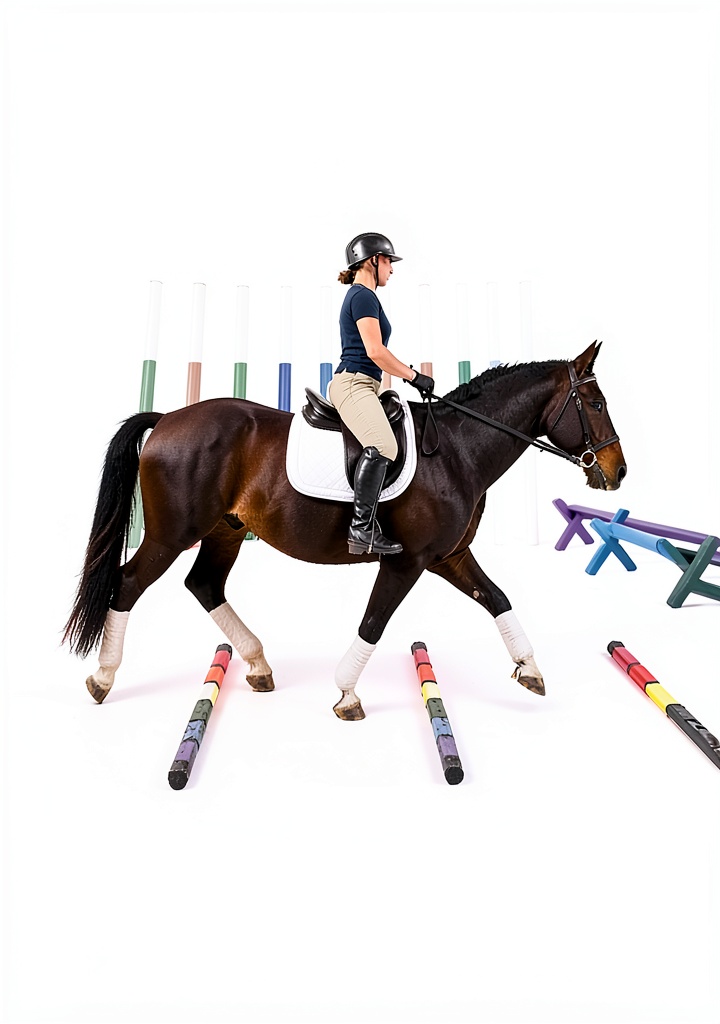 Equestrian rider reading Kindle short read on a stable bench