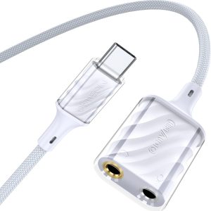 USB‑C Sound Card MOSWAG Dual 3.5mm Nylon Splitter-0