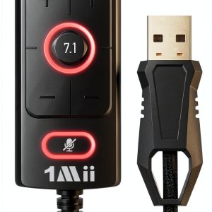 1Mii External Sound Card Virtual 7.1 USB-0