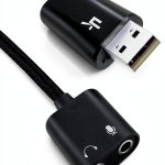 ENVEL USB Stereo Sound Card Black Pro for PC-0