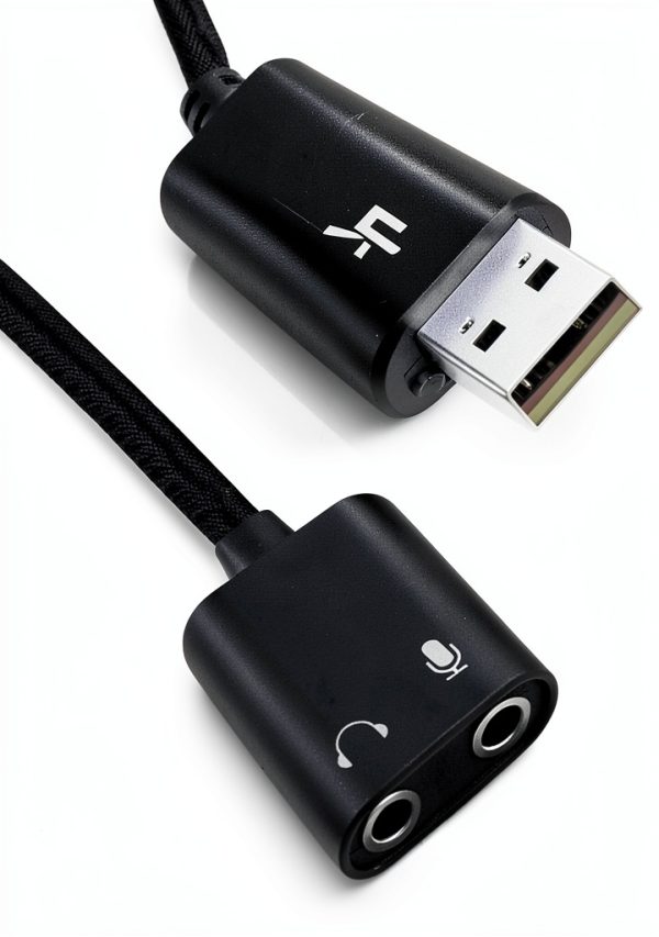 ENVEL USB Stereo Sound Card Black Pro for PC-0