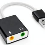 USB Audio Adapter QAJOPFN External Sound Card DAC-0