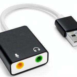 USB Audio Adapter QAJOPFN External Sound Card DAC-0