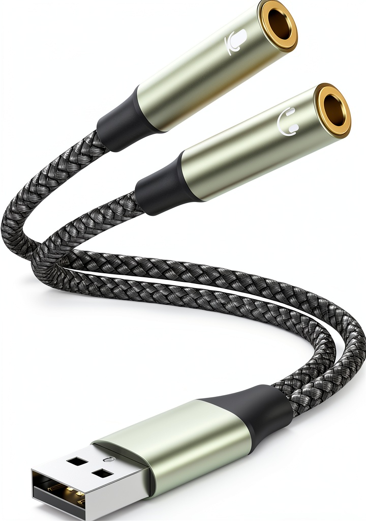 Pastall USB sound card with gold-plated interface
