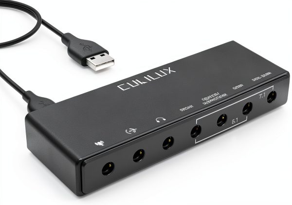 Cubilux USB 7.1 Sound Card Aluminum Compact-0