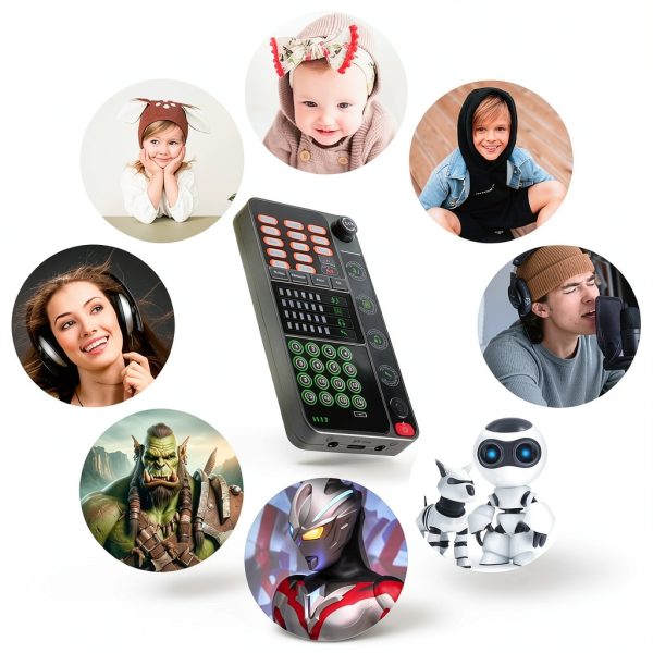 Flylin External Sound Card Versatile Voice Changer-1
