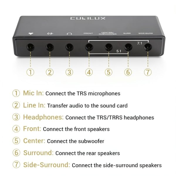 Cubilux USB 7.1 Sound Card Aluminum Compact-4