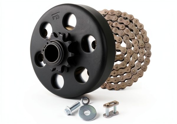 FDJ 3/4" Centrifugal Clutch Kit with 5ft #40 Chain for Mini Bikes and-0