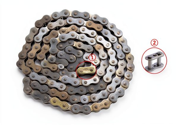 FDJ 3/4" Centrifugal Clutch Kit with 5ft #40 Chain for Mini Bikes and-3