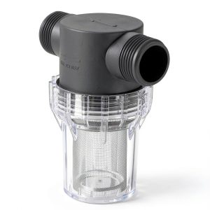 PATIKIL 1 Inch Male In Line Strainer 40 Mesh Steel Filter for Washers-0