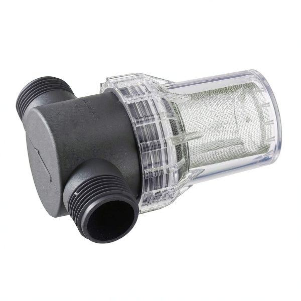 PATIKIL 1 Inch Male In Line Strainer 40 Mesh Steel Filter for Washers-2