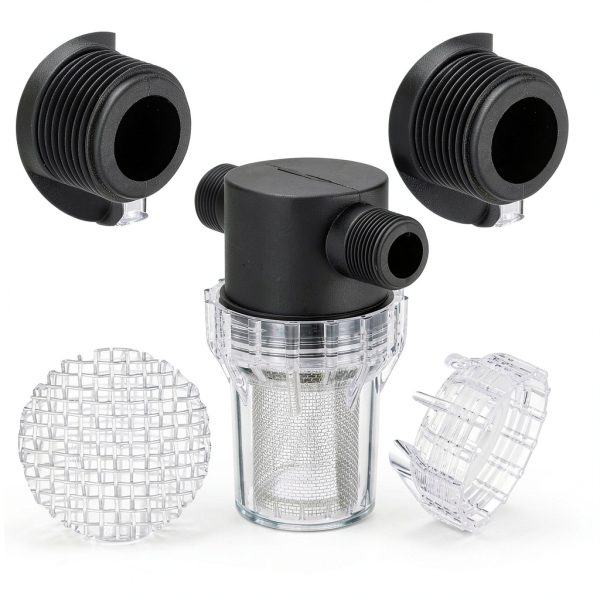 PATIKIL 3/4 Inch Male In Line Strainer with 20 Mesh Steel Filter-3