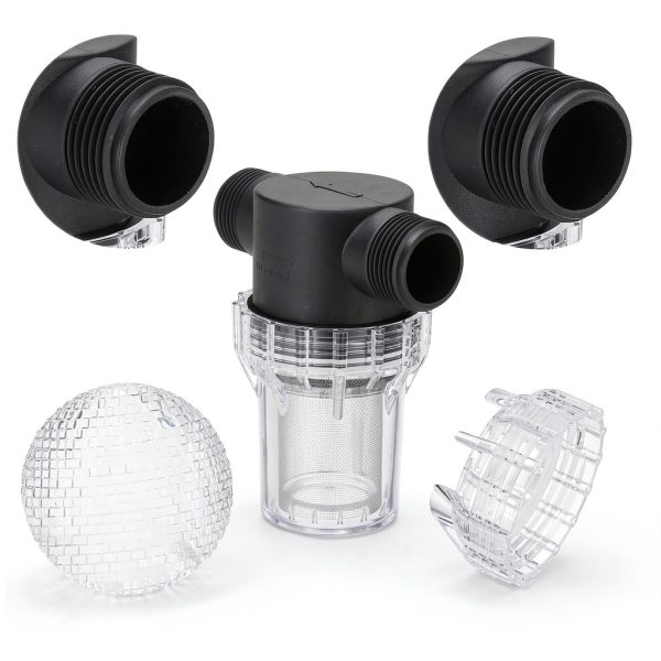 PATIKIL 1 Inch Male In Line Strainer 40 Mesh Steel Filter for Washers-3