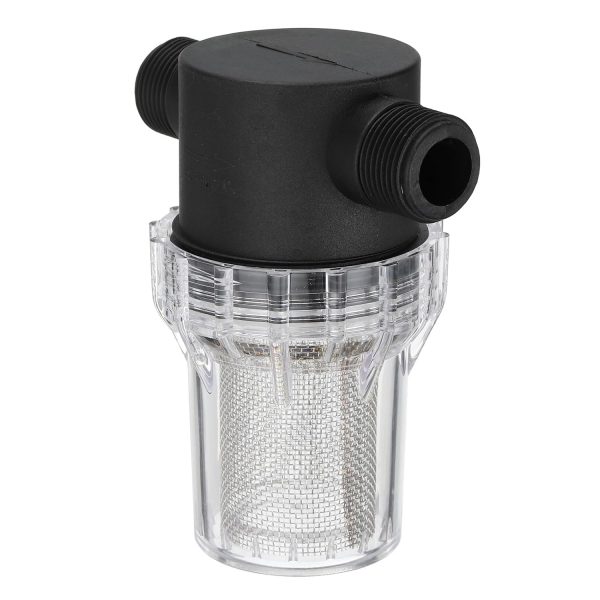 PATIKIL 3/4 Inch Male In Line Strainer with 20 Mesh Steel Filter-0